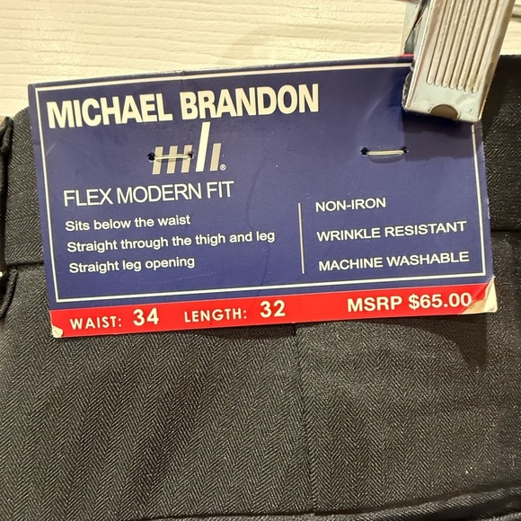 Men’s Classic Black Dress Pants Size 34/32 - Picture 6 of 6